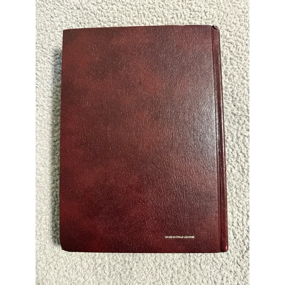 Holy Bible KJV Dugan 712 Giant Print Red Letter Ed Imitation Buffalo Leather EUC